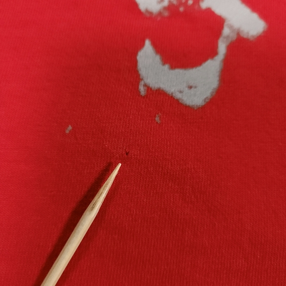 Vtg Air Jordan III 3 Spike Lee Mars Blackmon Graphic Tee Red Mens XL Small Hole - Picture 9 of 14